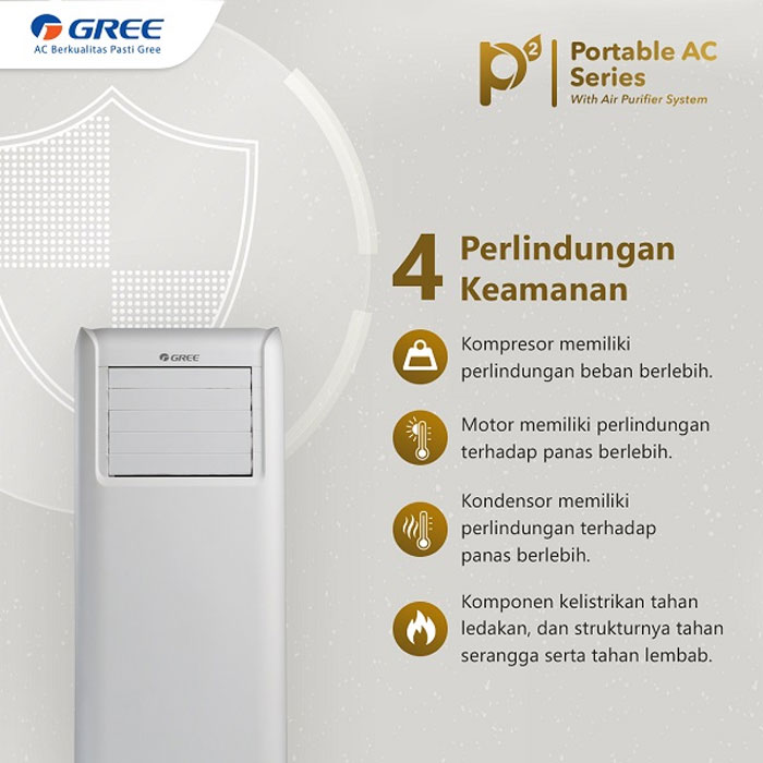 Gree AC Portable P2 Series Standard 1 PK - GPC-09P2